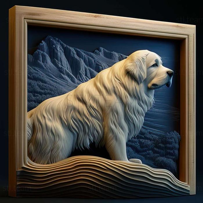 3D модель Піренейська гірська собака (STL)